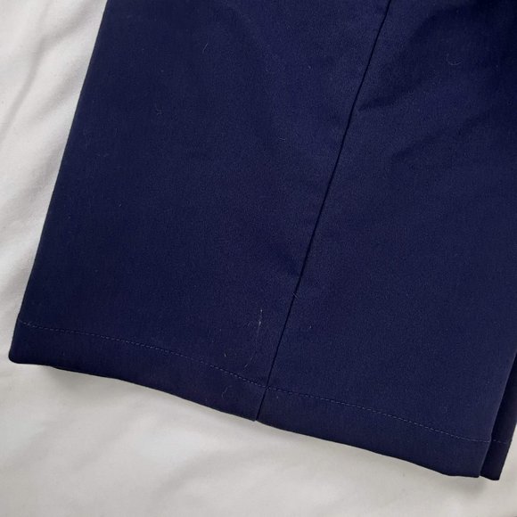 FIGS Size XXS Navy Blue Cargo Scrub Pants Blue Feather Print Accents Elastic Wst - Picture 7 of 16